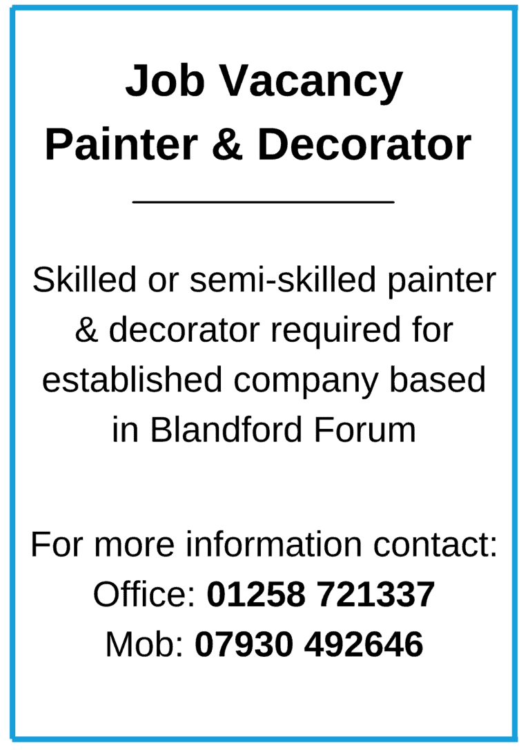Wanted | Painter & Decorator