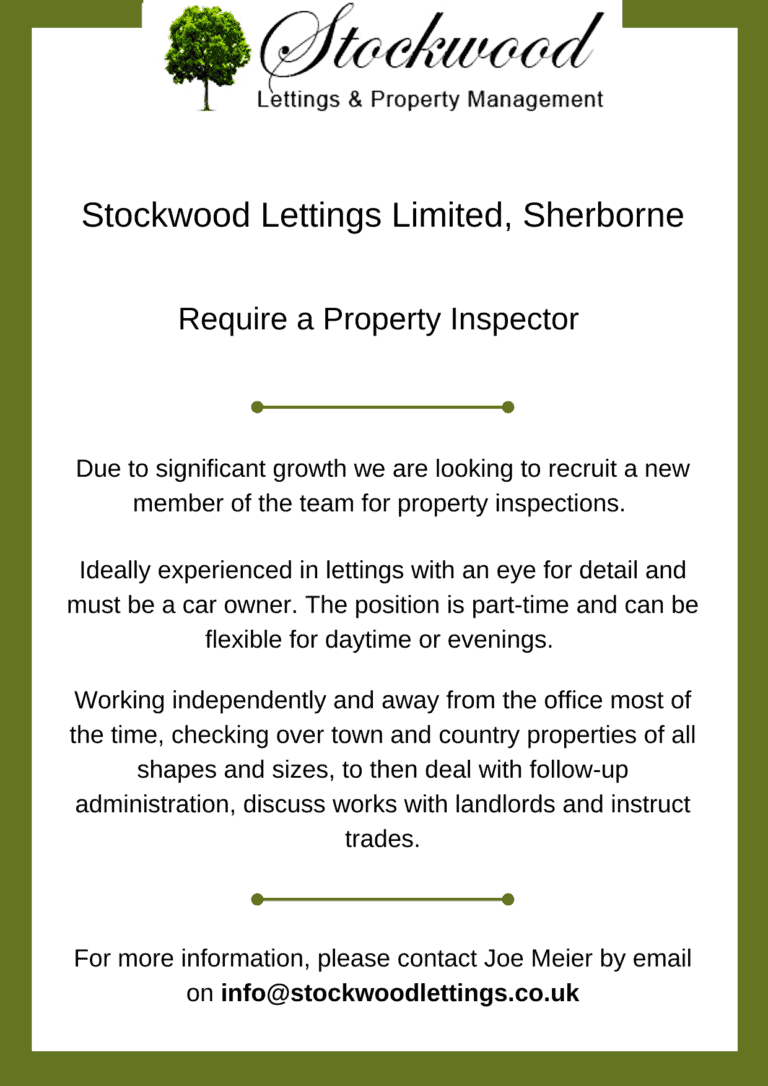 Property Inspector Required