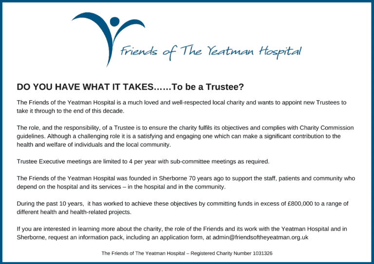 DO YOU HAVE WHAT IT TAKES……To be a Trustee?