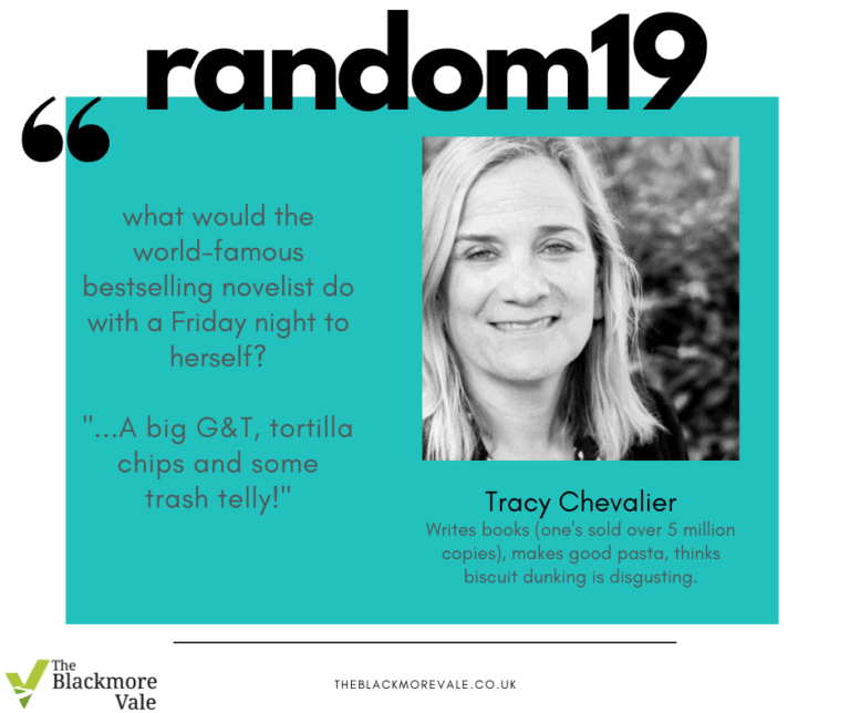 The Random 19 with world-famous novelist Tracy Chevalier.