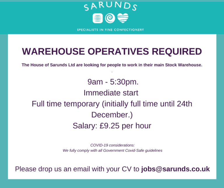 Warehouse Operatives Required | House of Sarunds