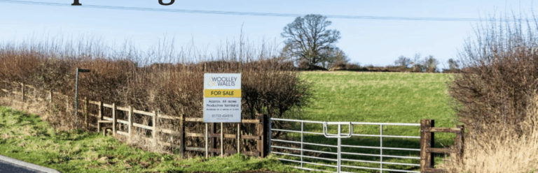 Preparing land for sale