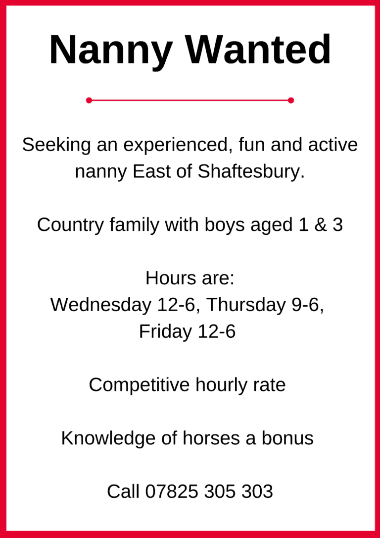 Nanny Wanted!
