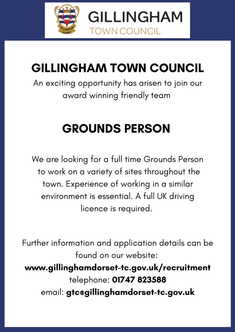 GILLINGHAM TOWN COUNCIL – GROUNDS PERSON