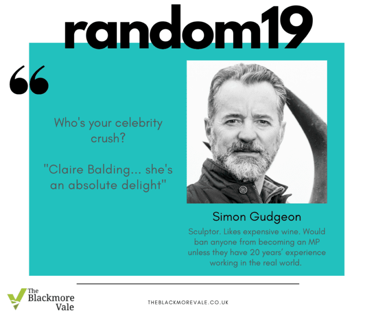 The Random 19 with world-famous sculptor Simon Gudgeon