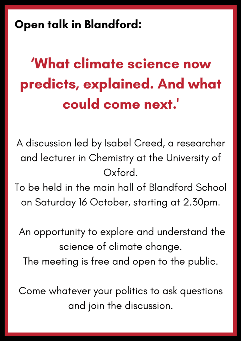 Open talk in Blandford