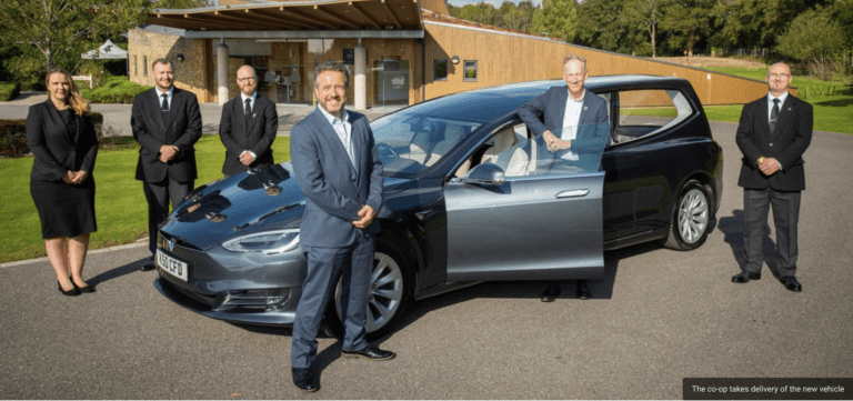 UK’s first fully electric hearse now available for eco-friendly Dorset funerals