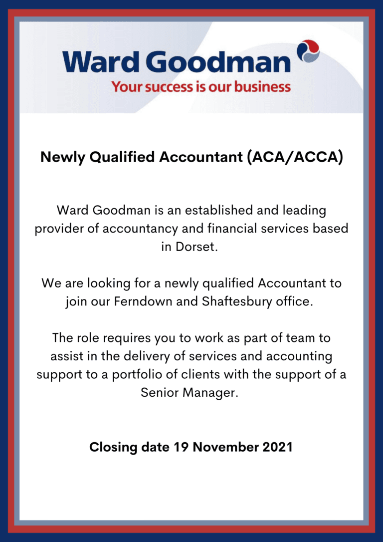 Newly Qualified Accountant (ACA/ACCA) | Ward Goodman