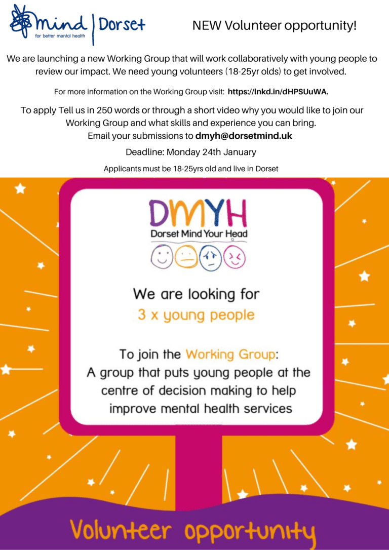 Volunteer Opportunity | Dorset Mind