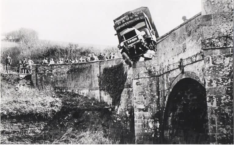 Living on the edge: Durweston bridge takes another hit | Then and Now