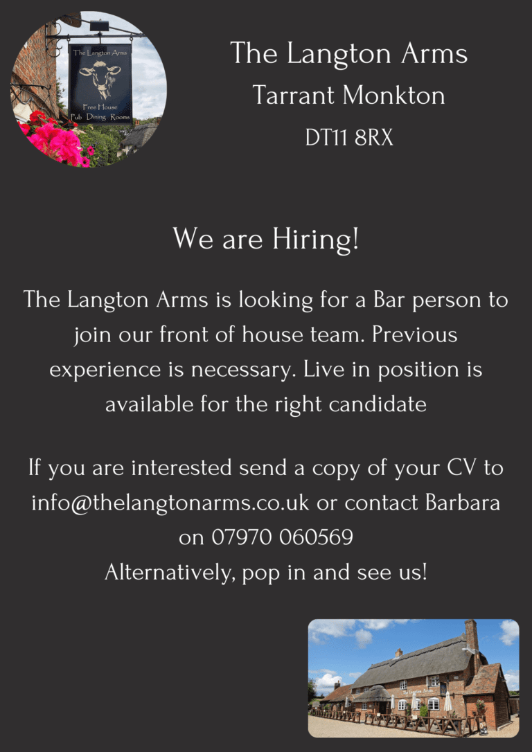 Bar Person | The Langton Arms