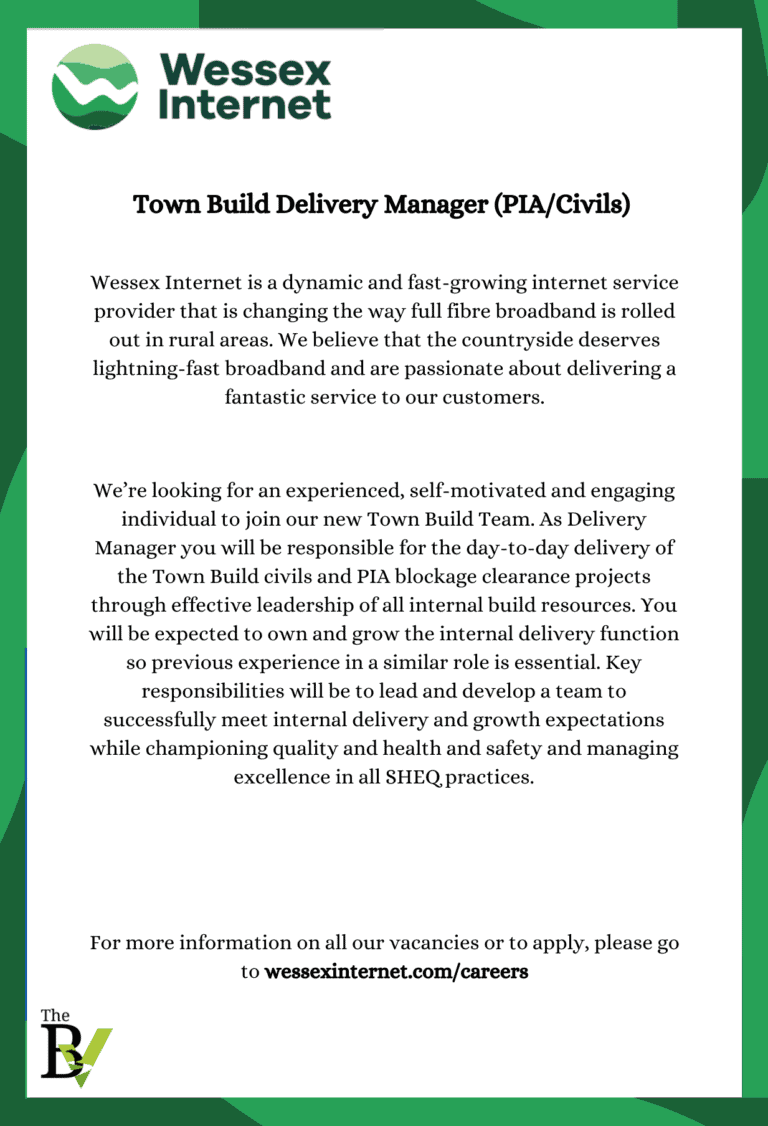 Town Build Delivery Manager (PIA/Civils) | Wessex Internet