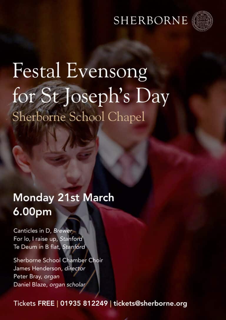 Festal Evensong for St Joseph’s Day | Sherborne School