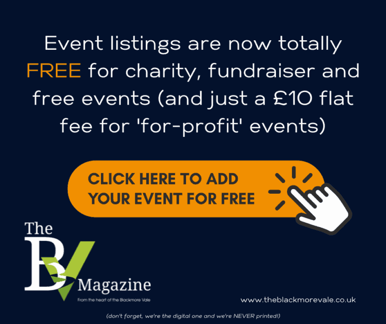 Add your Whats On Blackmore Vale event for FREE