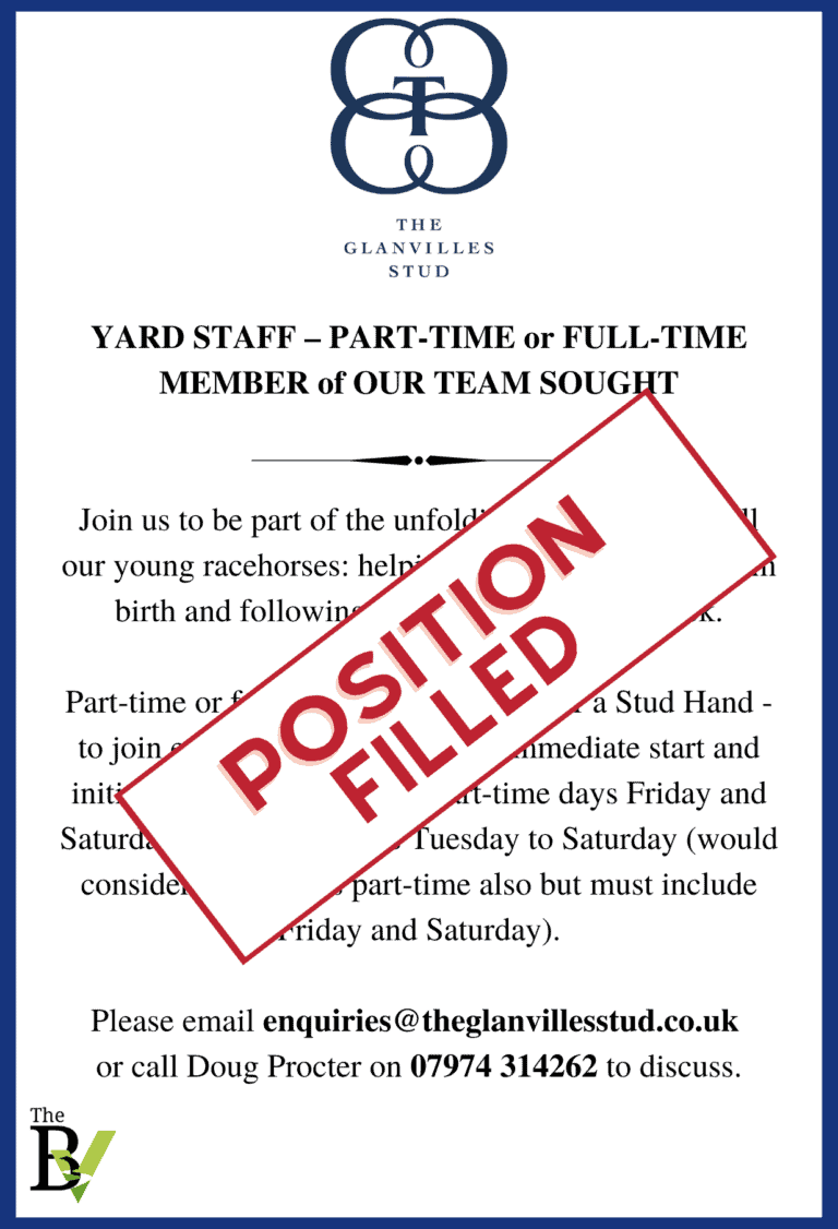 Yard Staff Required | Glanvilles Stud
