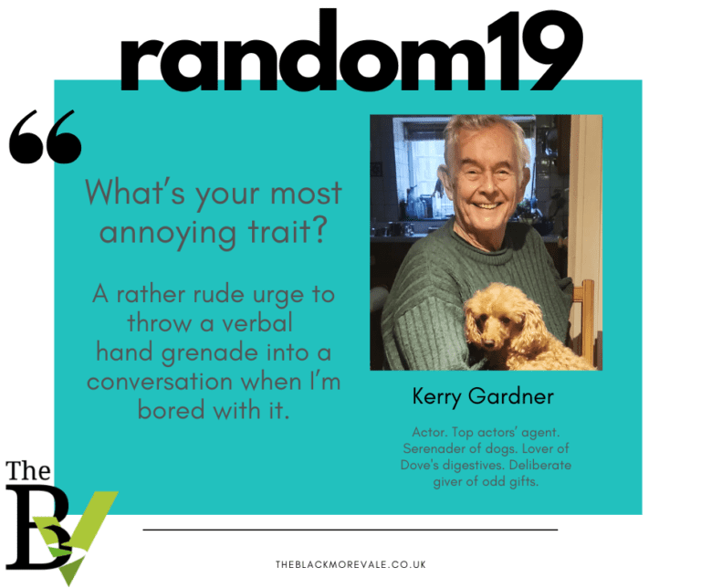 Actor and top actors’ agent Kerry Gardner takes on the Random 19￼