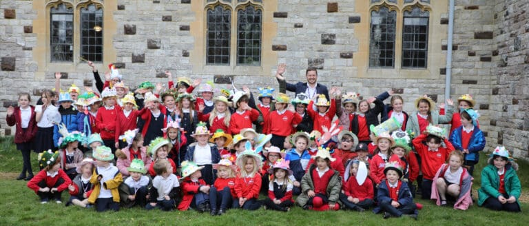 Easter bonnets at Pamphill