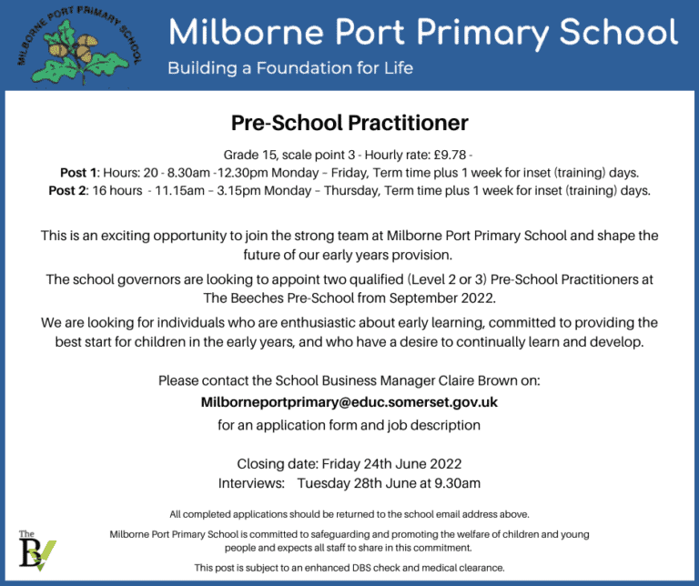 Pre-School Practitioner | Milborne Port Primary School