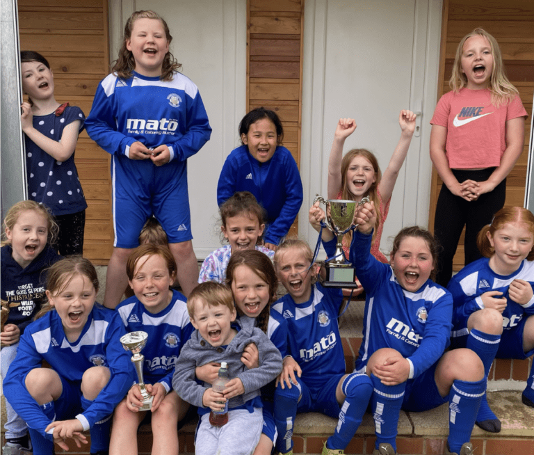 Blandford under-nines girls win the County Cup Final