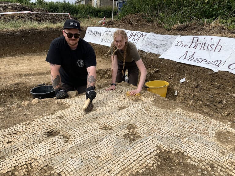 Second mosaic at Hinton St Mary leads to a history re-write