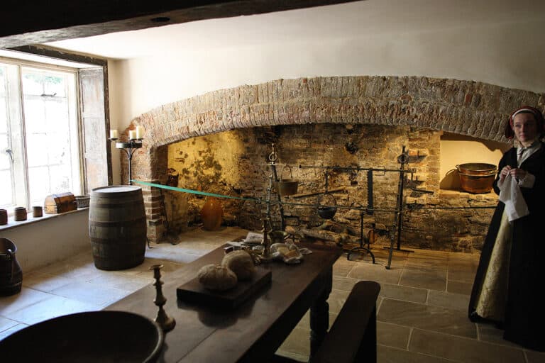 Original Elizabethan kitchen is revealed at Athelhampton House
