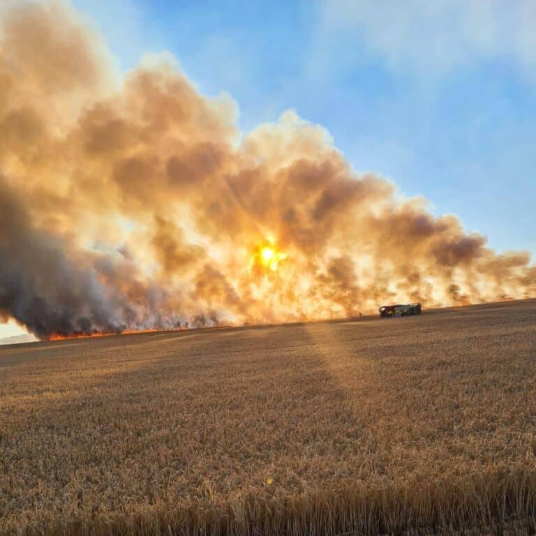 Major field fires in Dorset cause Red Alert