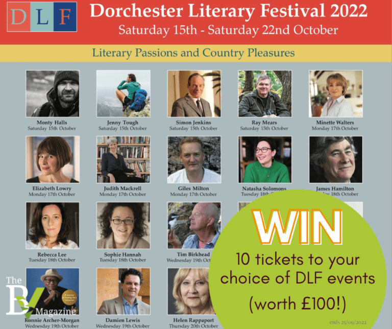 Win TEN tickets to Dorchester Literary Festival events!
