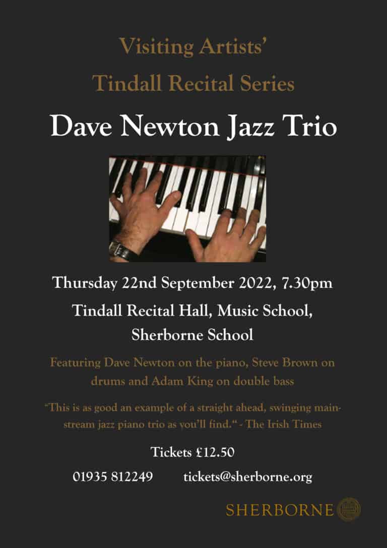 Dave Newton Jazz Trio Sherborne School