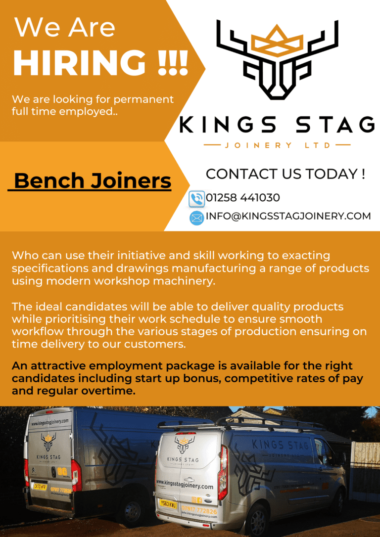 Bench Joiners | Kings Stag Joinery Ltd