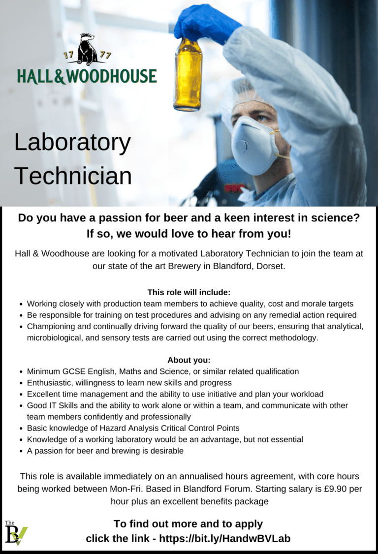 Laboritory Technician | Hall & Woodhouse