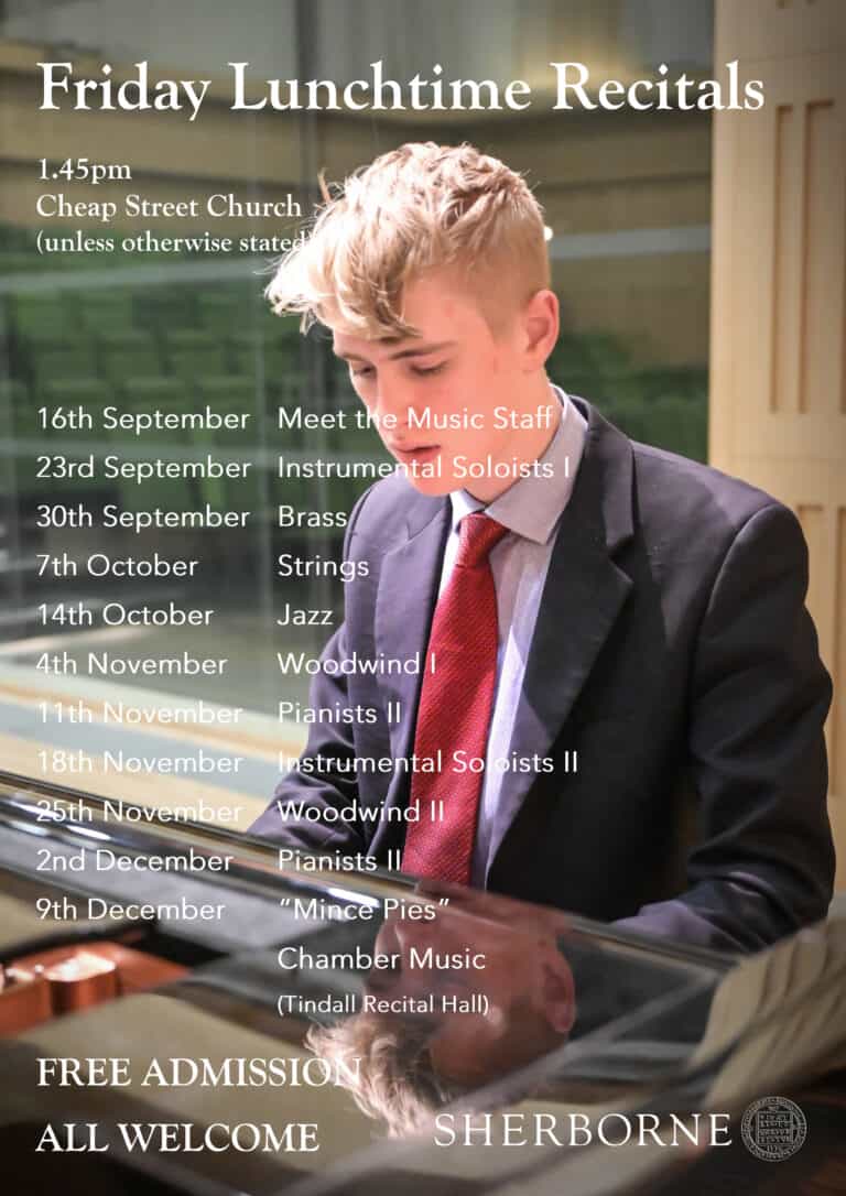 Friday Lunchtime Recitals | Sherborne School