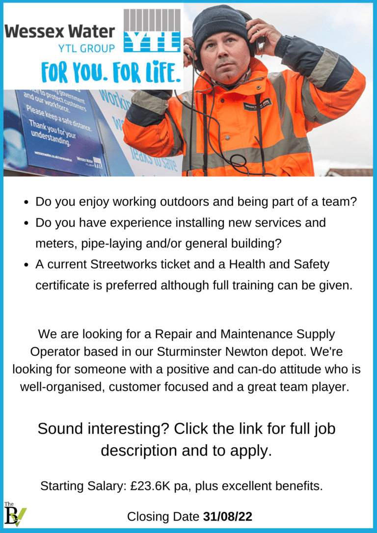 Repair and Maintenance Supply Operator | Wessex Water