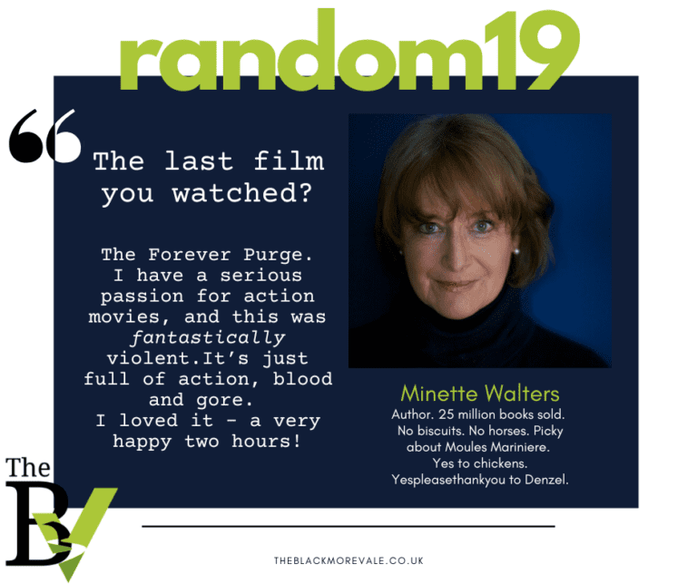 Author Minette Walters takes on the Random 19 questions
