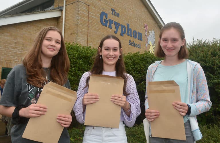 ‘Resilient’ Gryphon students celebrate their GCSE results