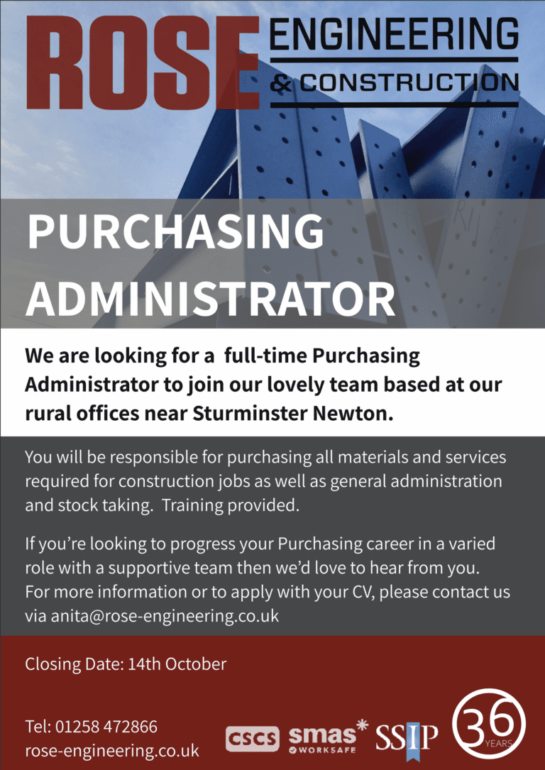 PURCHASING ADMINISTRATOR | Rose Engineering & Construction