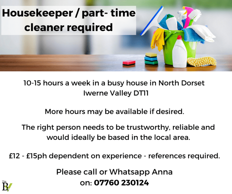 Housekeeper / part- timecleaner required