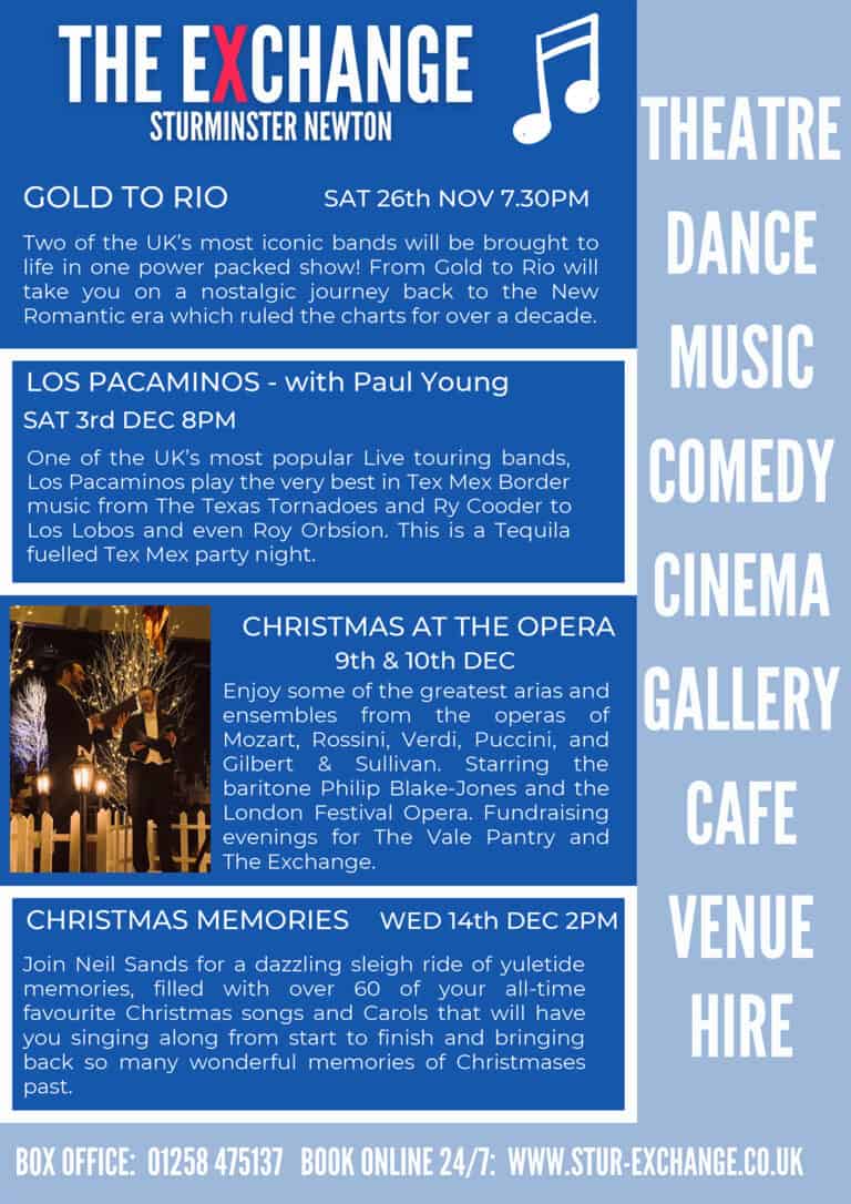 What’s on at the Exchange in December 2022