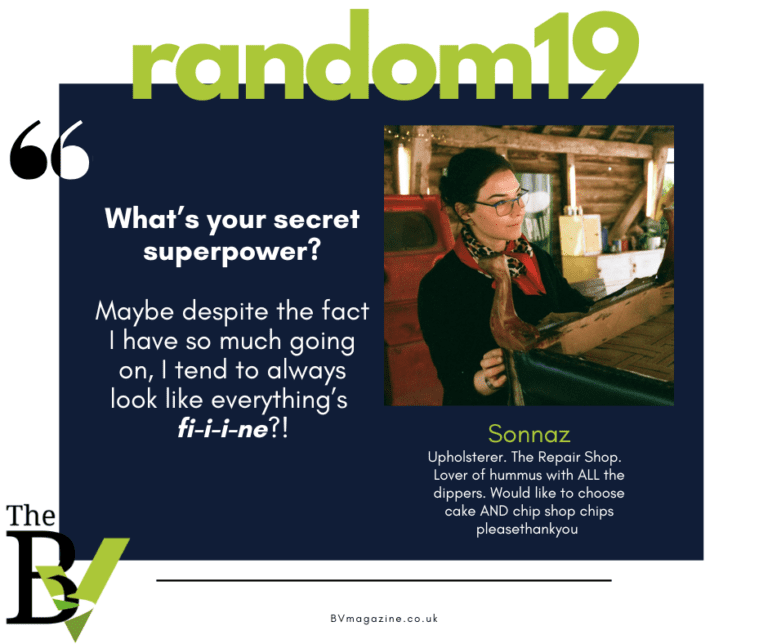 Sonnaz Nooranvary, The Repair Shop’s expert upholsterer, takes on the Random 19