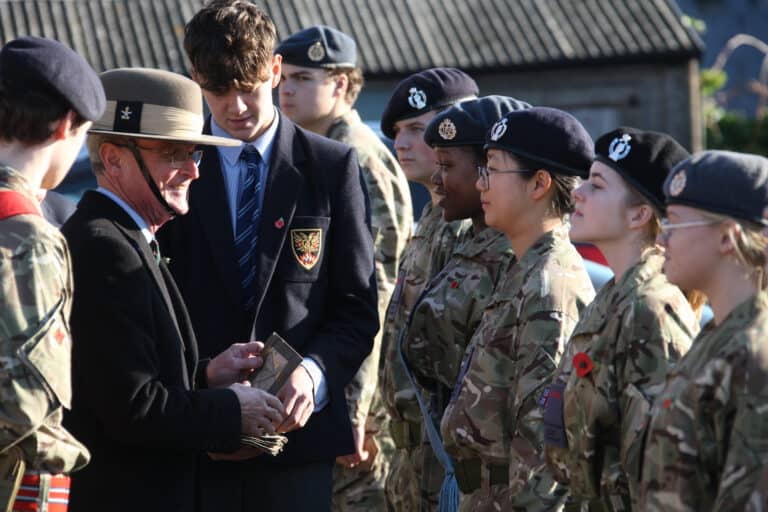 Sturminster’s Royal British Legion joins with Combined Cadet Force