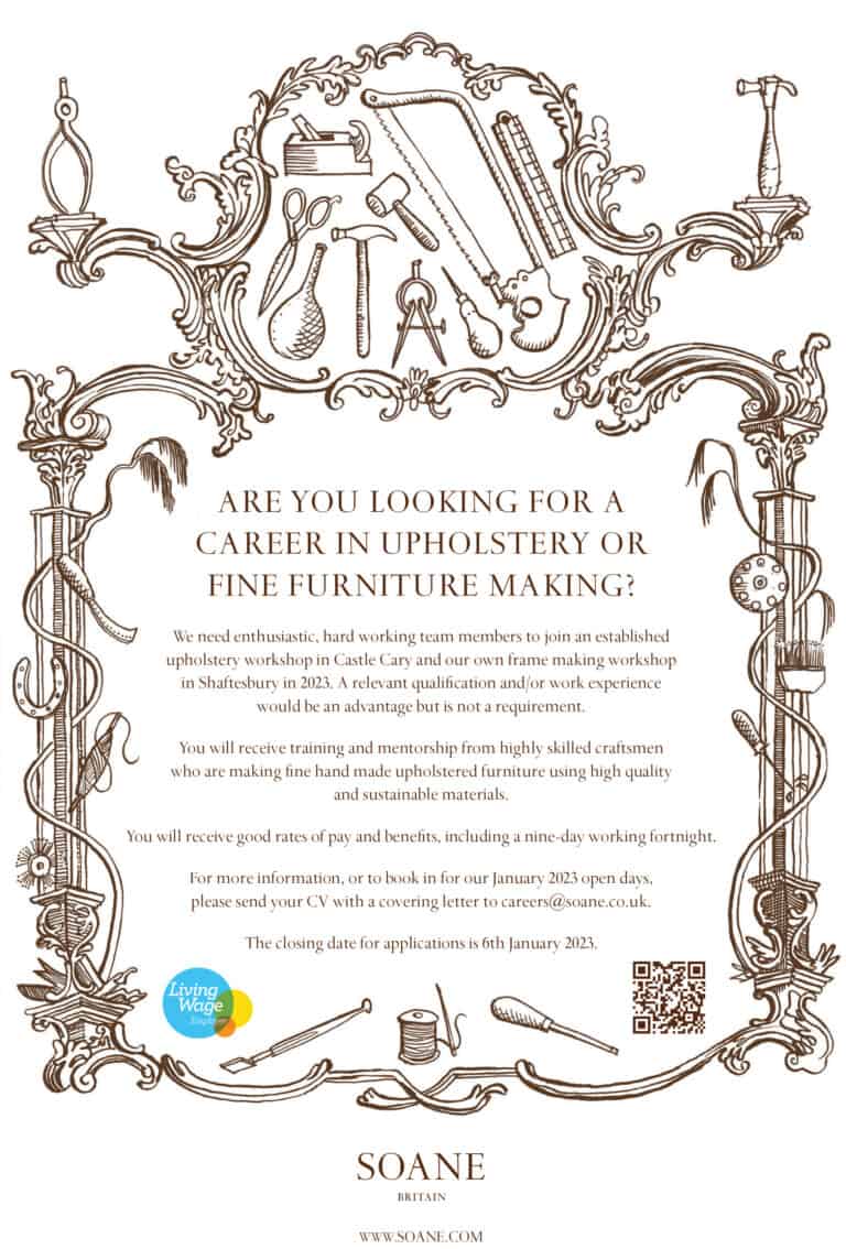 Are you Looking for a career in upholstery or fine furniture making?