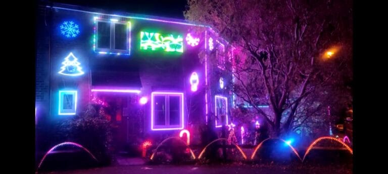 A Gillingham family has lit up their house for charity again this year!