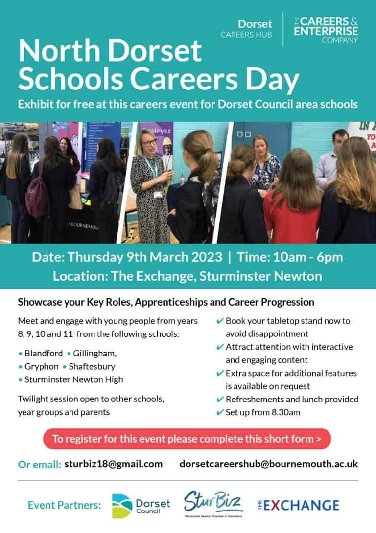 Businesses we want you! North Dorset Schools Careers Day