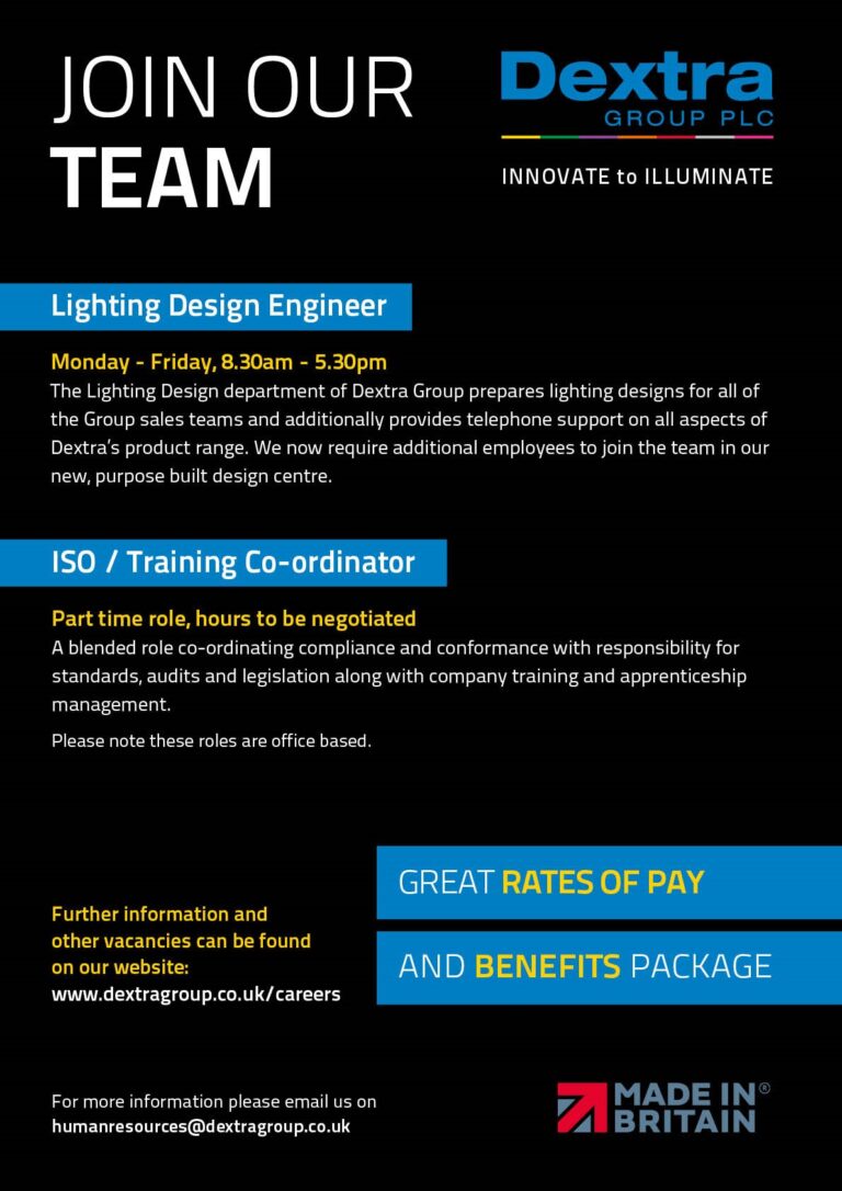 JOIN OUR TEAM – Dextra Group Plc