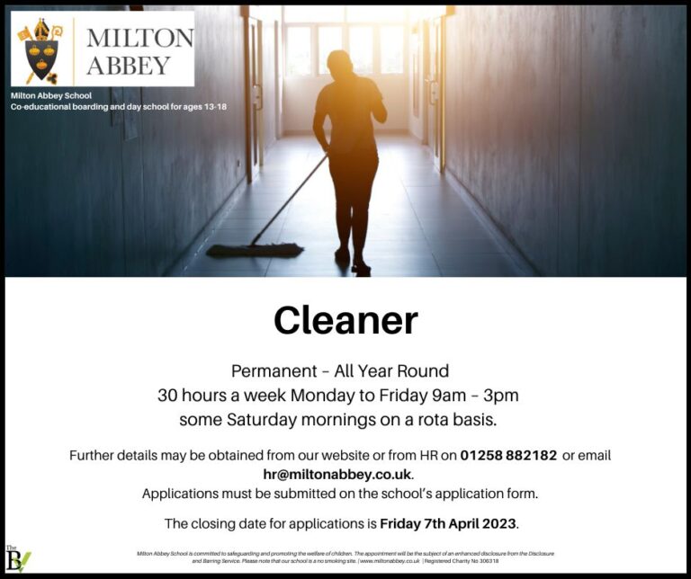 Cleaner | Milton Abbey School