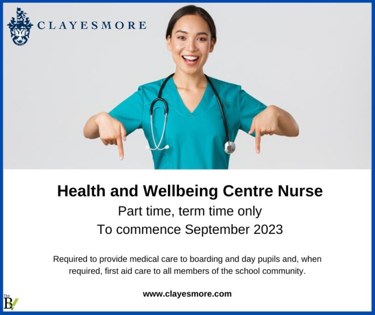 Health and Wellbeing Centre Nurse | Clayesmore School