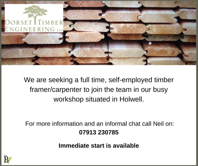 Self-employed timber framer/carpenter | Dorset Timber Engineering Ltd
