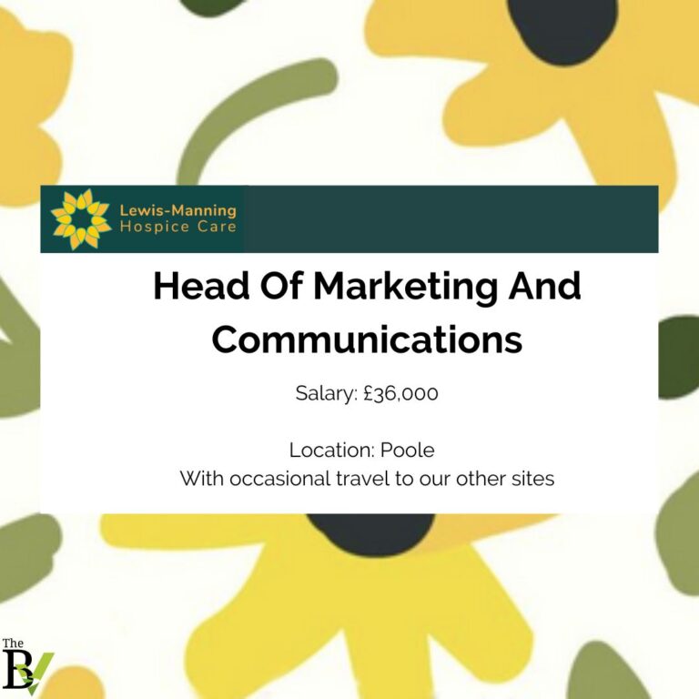 Head Of Marketing And Communications | Lewis Manning