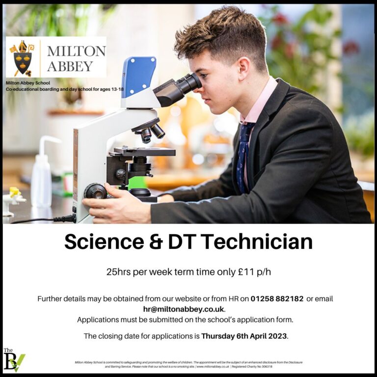 Science & DT Technician | Milton Abbey School