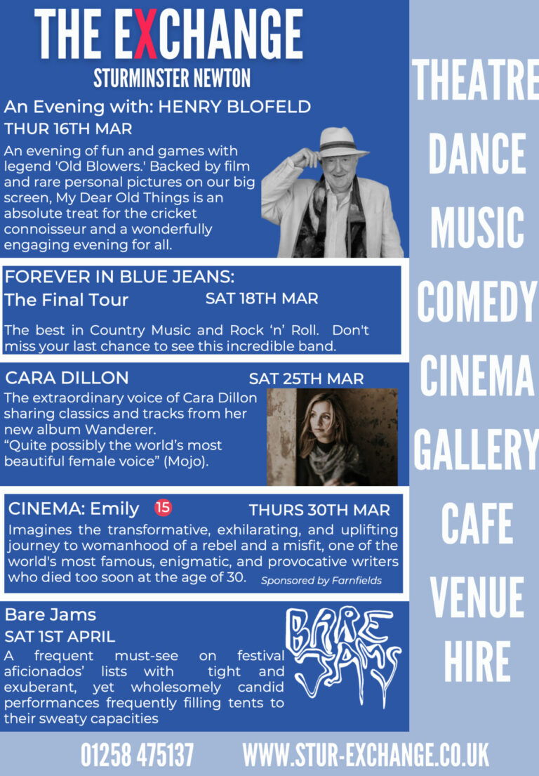 What’s on at the Exchange in March 2023