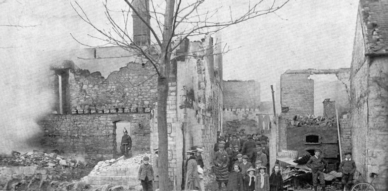 Memories of a Marnhull fire – Then & Now